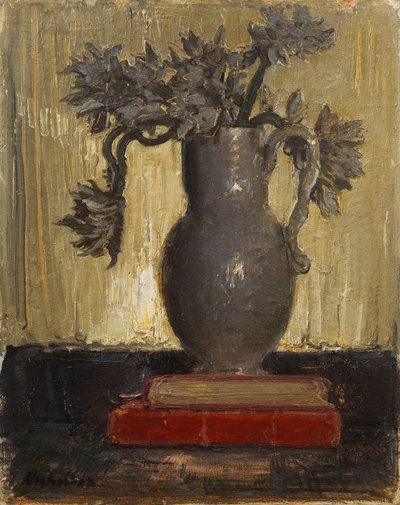 灰色の水差し、1941-42年頃（キャンバスボードに油彩） 作： William Nicholson