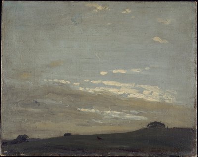 銀色の夕焼け（板に敷いたキャンバスに油彩） 作： William Nicholson