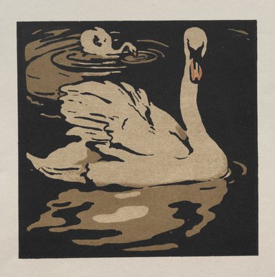 The Square Book of Animals: 美しい白鳥 作： William Nicholson