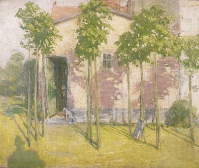 春のスタジオ、Sutton Veny 作： William Nicholson