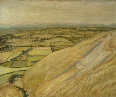 白い馬（パネルに油彩） 作： William Nicholson