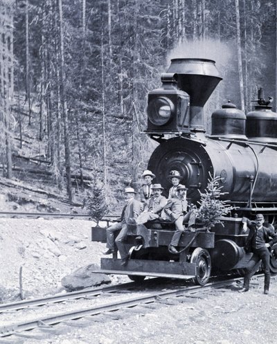 1890年頃のカナダ鉄道開拓者たち - Photo by Nottman 作： William Notman