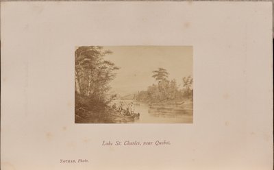 ケベック近郊、サンシャルル湖 作： William Notman