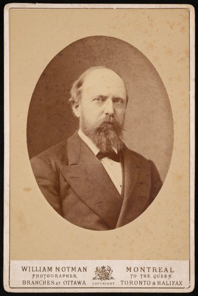 Othniel Charles Marsh 1831-1879のポートレート、1875年頃。 作： William Notman