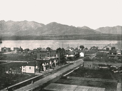 港、カナダ、バンクーバー、1895年。 作： William Notman and Son