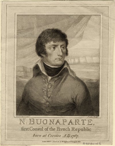 ナポレオンボナパルト、1801年フランス初の領事 作： William Nutter