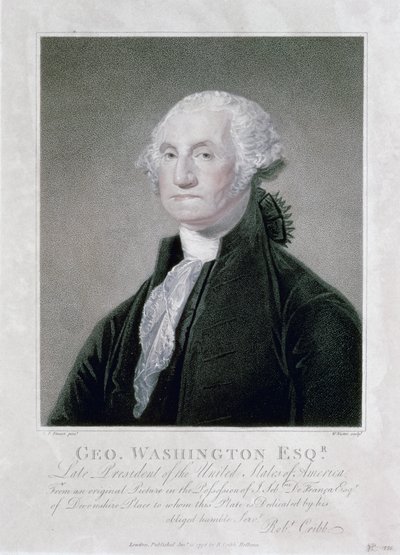 ジョージ・ワシントンの肖像（1798年 作： William Nutter