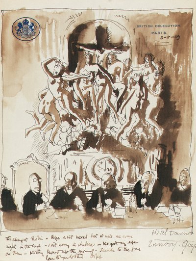 パリ会議で 作： William Orpen