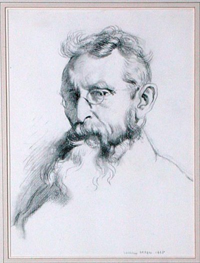 ウィリアム・オブライエン（1852-1928）の肖像 1905年（紙に鉛筆） 作： William Orpen