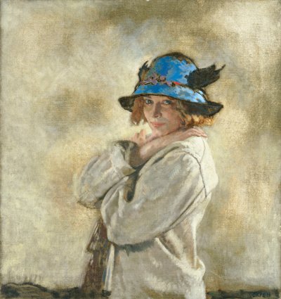 ブルーハット、1912 作： William Orpen