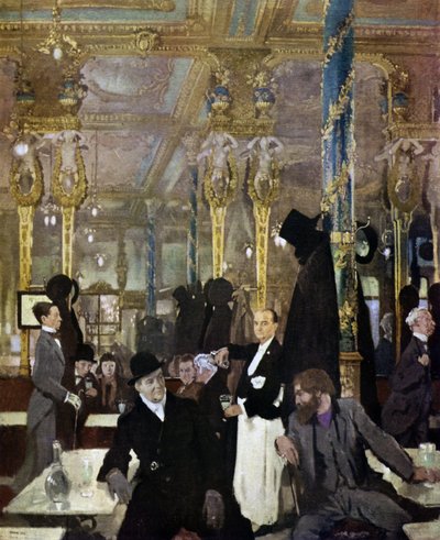 カフェロイヤル、ロンドン、1912 作： William Orpen