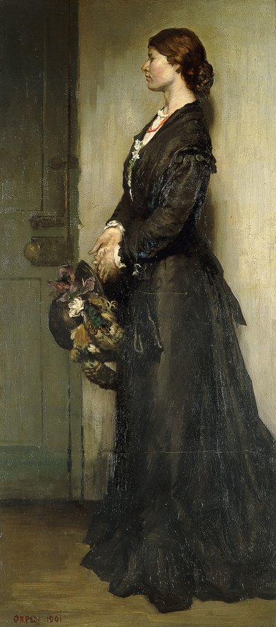 レディ・イン・ブラック、1901 作： William Orpen