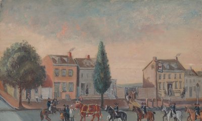 ブルズ ヘッド タバーン、1870 年代。 作： William P. Chappel