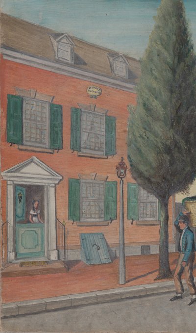 ティー・ラスクとブリック・ハウス、1870年代。 作： William P. Chappel