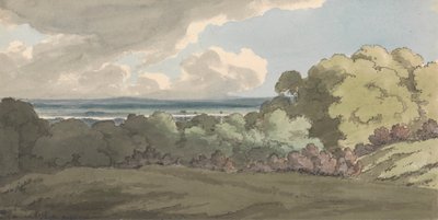 グリニッジ公園のテムズ川の眺め 作： William P. Sherlock