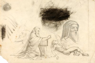 (研究--ボルゲーゼ荘、フィギュア2体、他） 作： William Page