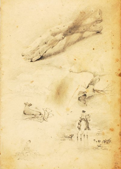 (図、丸太、馬と騎手など）。 作： William Page