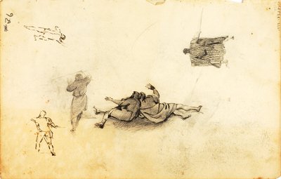 紅海の水を分けるよう命じるモーセ 作： William Page