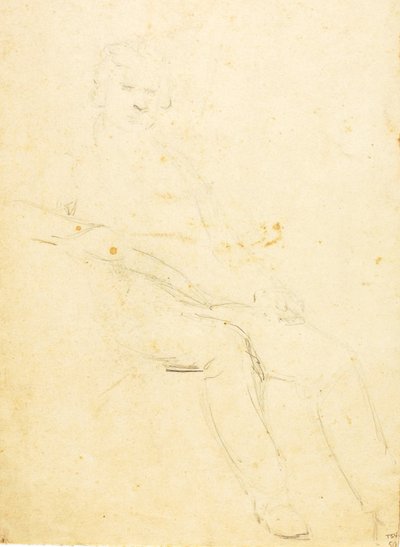 座った男性像 作： William Page