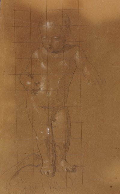 立っている裸の子供 作： William Page