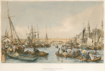 ロンドン橋、プールから 作： William Parrott