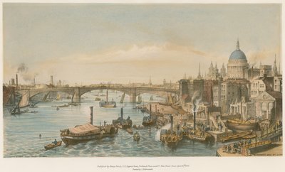 ロンドンブリッジからサザークブリッジ 作： William Parrott