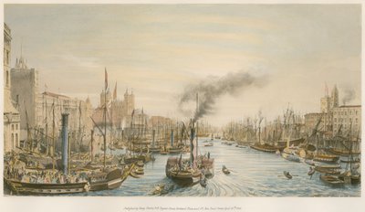 ロンドン橋からのプール、朝 作： William Parrott