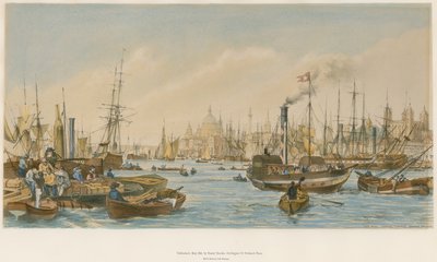 ロンドンブリッジに向かっているプール 作： William Parrott