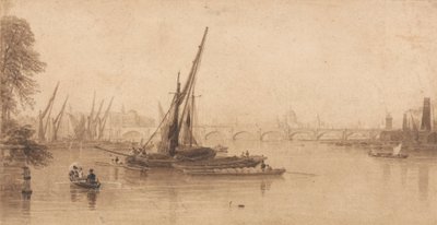 M. A. Taylor, Esq. の庭から見たウォータールー橋 作： William Parrott