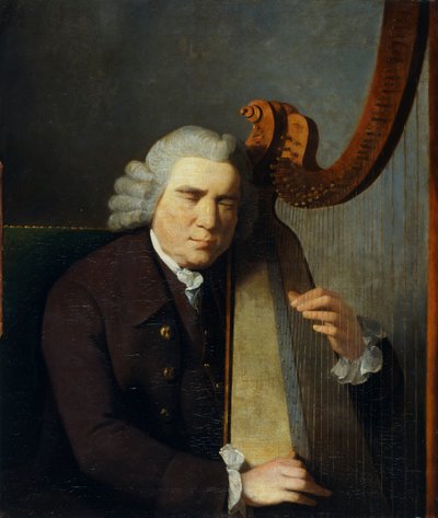 盲目のハープ奏者、ジョン・パリー」1710～1782年、1775～91年 作： William Parry
