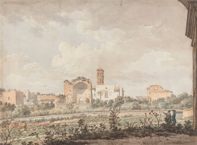 Templo de Vênus e Roma visto do Coliseu 作： William Pars