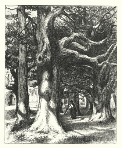 チャプターハウスへの道（彫刻 作： William Paton Burton