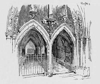 チャプターハウスへの入り口、c1897 作： William Patten