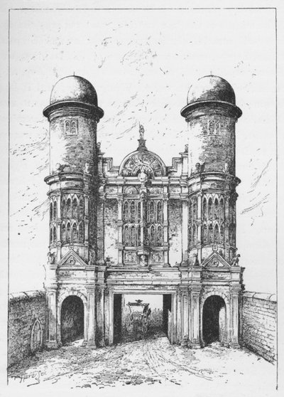 キングストリートゲート、ウェストミンスター、取り壊された1723年、c1897 作： William Patten