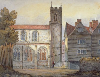 ロンドン、ステップニーの塔のそばにあるセント・キャサリン教会、1815年 作： William Pearson