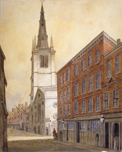 チャーチ・オブ・セント・マーガレット・パッテンズ、イーストチープ、シティ・オブ・ロンドン、1815年                                   作： William Pearson