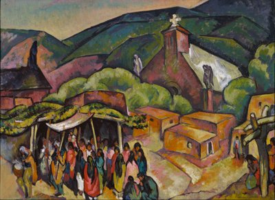 祭日。サンファン・プエブロ、1921年頃。 作： William Penhallow Henderson