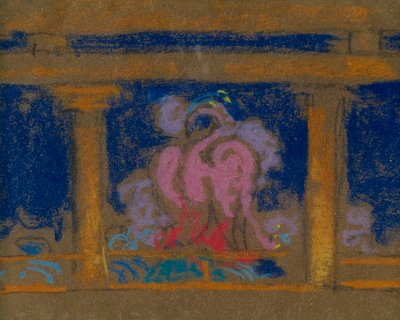 天国の娘』のシーンのための習作、サンタフェ、1915年 作： ウィリアム・ペンハロウ・ヘンダーソン