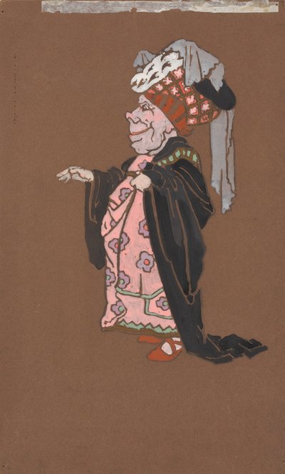 醜い公爵夫人（『アリス・イン・ワンダーランド』の衣装デザイン、1915年） 作： William Penhallow Henderson
