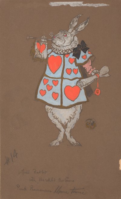 白ウサギとヘラルドの衣装（衣装デザイン） 作： William Penhallow Henderson