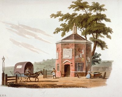 1812年、ロンドン、タイバーンのターンパイク 作： William Pickett