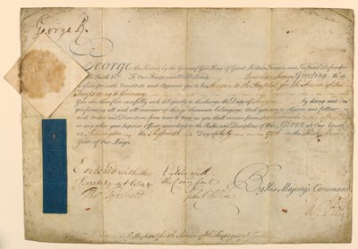 軍医の任命の認可 作： William Pitt