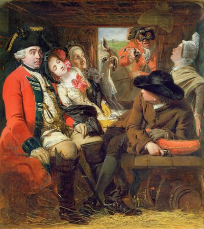 ステージコーチアドベンチャー、バグショットヒース、1848 作： William Powell Frith