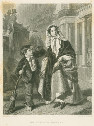 ブリークハウス：クロッシングスイーパー 作： William Powell Frith