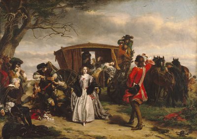 クロード・デュヴァル、「マコーレーのイングランド史」の挿絵（油彩・キャンバス） 作： William Powell Frith