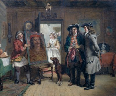 ロジャー・ド・カバーリー卿と「サラセンの首」を持つアディソン - 1867年『スペクテイター』の一場面 作： William Powell Frith