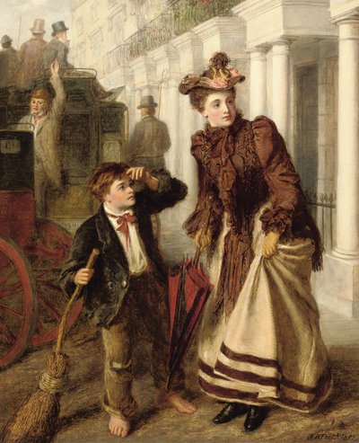 クロッシングスイーパー、1893 作： William Powell Frith