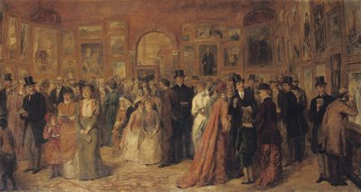 プライベートビュー、1881年、1882年 作： William Powell Frith