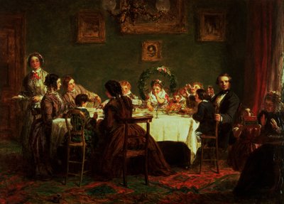 Many Happy Returns of the Day "のスケッチ（油彩・ボード）（38250も参照 作： William Powell Frith