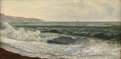 荒天、ウェストベイ、ドーセット（パネルに油彩） 作： William Pye
